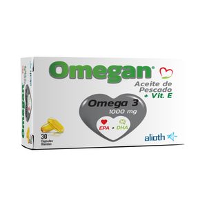 Omega 3 aceite de pescado + vit. E (30 cápsulas blandas)