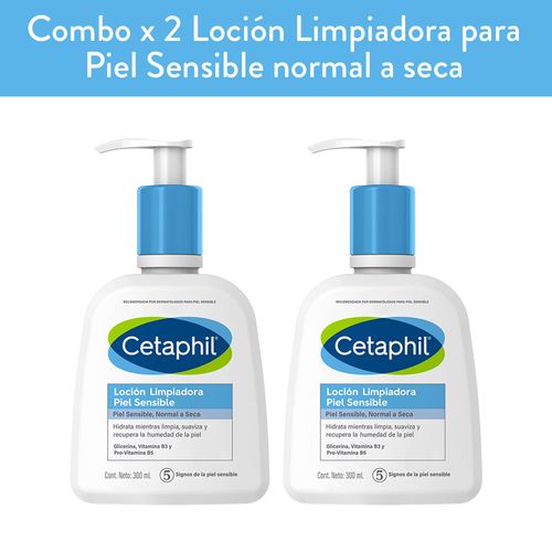 Combo locion limpiadora para piel sensible 300 ml (2 unidades)