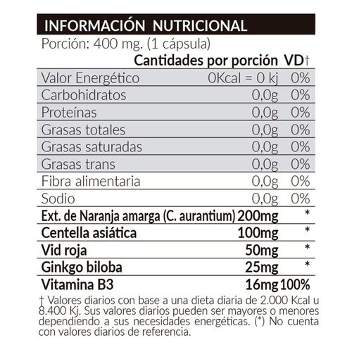 Suplemento dietario para piernas ligeras y circulación saludable (30 cp)