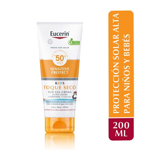 Protector solar corporal y facial kids fps 50+ toque Seco 200 ml