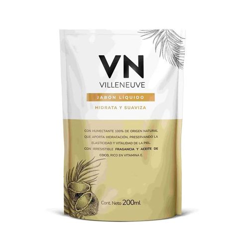Jabon liquido coco hidrata y suaviza doypack 200 ml