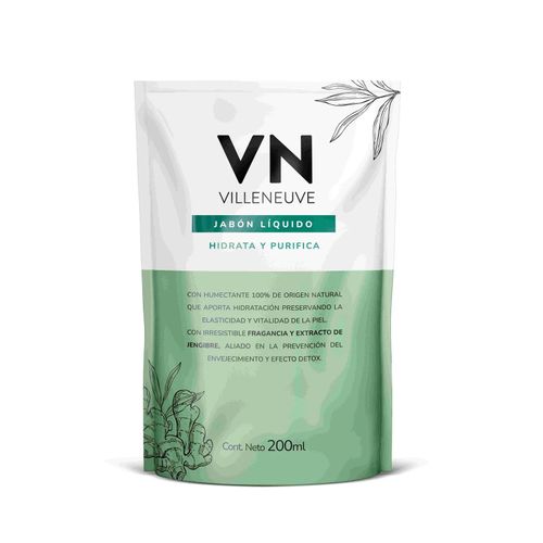 Jabon liquido jengibre hidrata y purifica doypack 200 ml