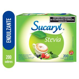 Edulcorante stevia en polvo por 200 sobres