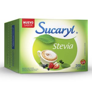 Edulcorante stevia en polvo por 200 sobres