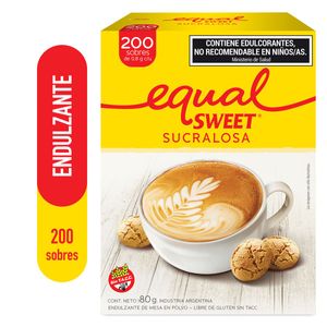 Edulcorante sucralosa caja de 200 sobres