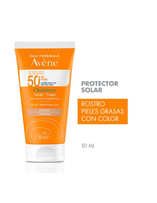 Protector solar fluido spf50 color cleanance triasorb 50 ml