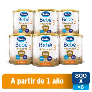 Combo leche infantil advanced etapa 3 800 gr (6 unidades)