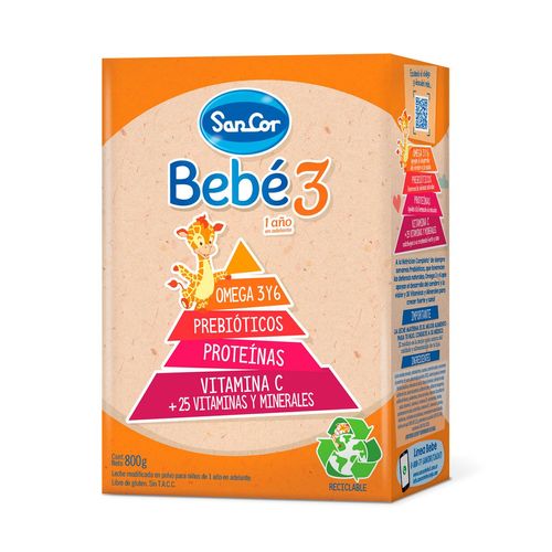 Combo leche infantil etapa 3 800 gr (3 unidades)