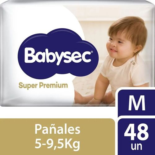 Pañales super premium talle m (48 unidades)