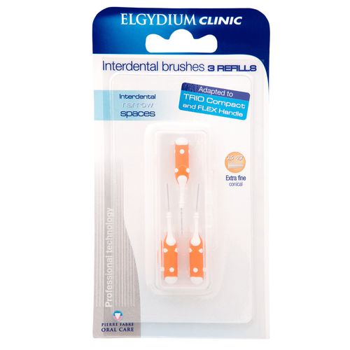 Repuestos para cepillos interdentales clinic refill orange