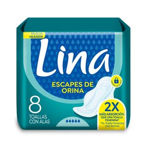 Toalla lina incontinencia con alas 8 (unidades)