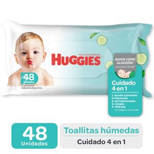 Toallas húmedas 4 en 1 (48 unidades)