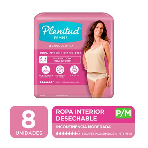 Ropa interior femme pant p/m (8 unidades)