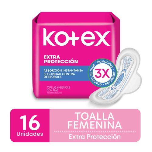 Toalla femenina  extra Protección (16 unidades)