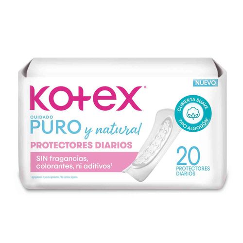 Protector diario ultraflexible puro y natural (20 unidades)