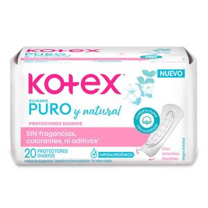 Protector diario ultraflexible puro y natural (20 unidades)