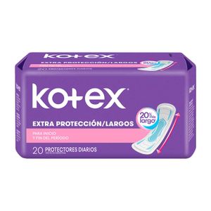 Protector diario  extra protección largos (20 unidades)