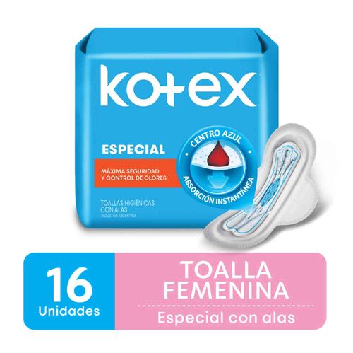 Toalla femenina  especial (16 unidades)