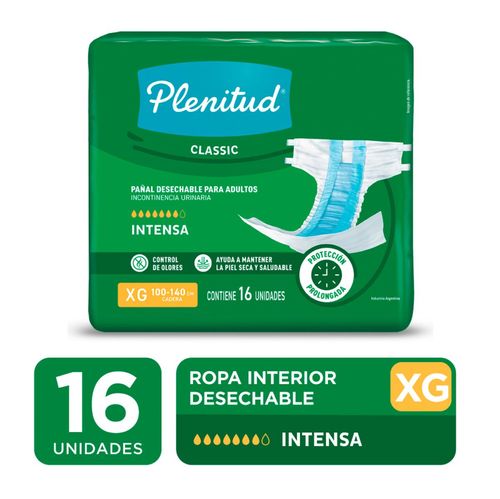 Pañal para adultos classic  xg (16 unidades)