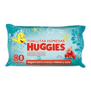 Toallas húmedas 4en1 la sirenita (80 unidades)