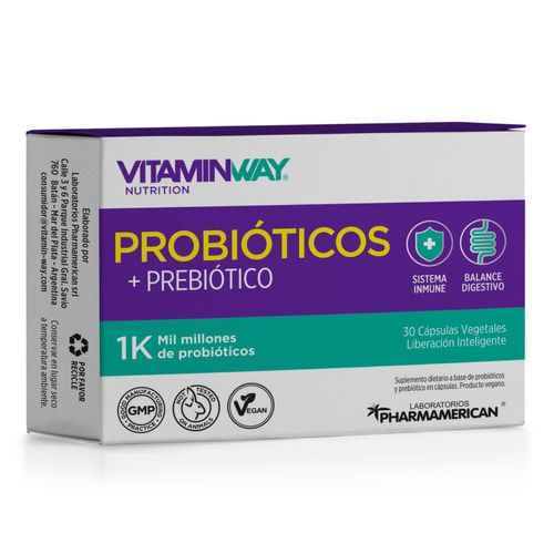 Probióticos + prebiótico (30 cápsulas)