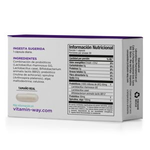 Probióticos + prebiótico (30 cápsulas)
