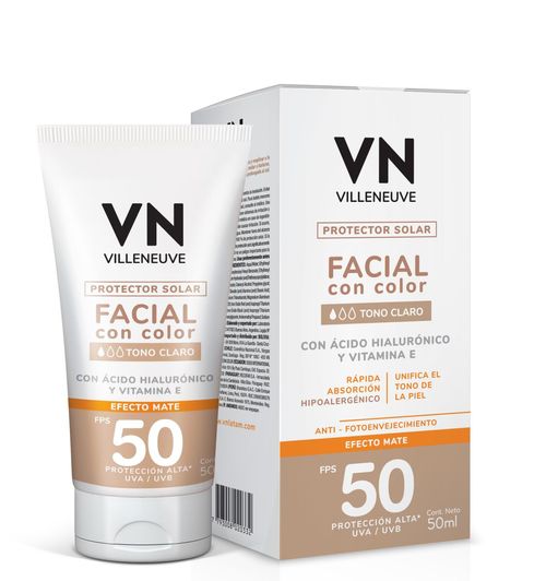 Protector solar facial tono claro fps50 50 ml