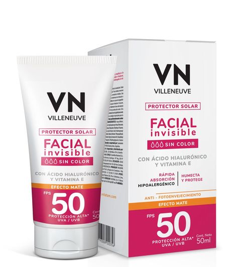 Protector solar facial invisible fps50 50 ml