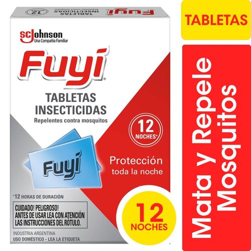Tabletas ahuyenta mosquitos (12 unidades)