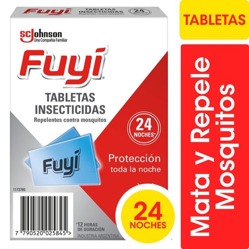 Tabletas ahuyenta mosquitos (24 unidades)