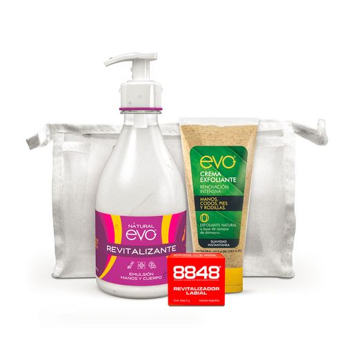Kit revitalizante (crema rev + exfoliante + revitalizador 8848)