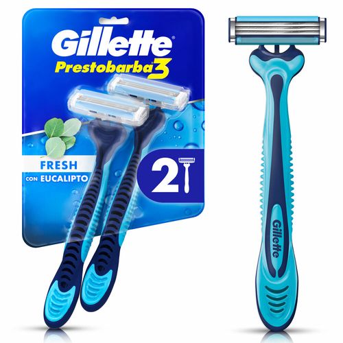 Máquina de afeitar prestobarba3 fresh con eucalipto