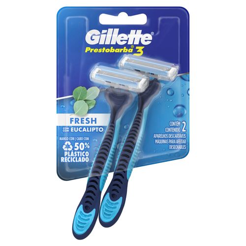 Máquina de afeitar prestobarba3 fresh con eucalipto