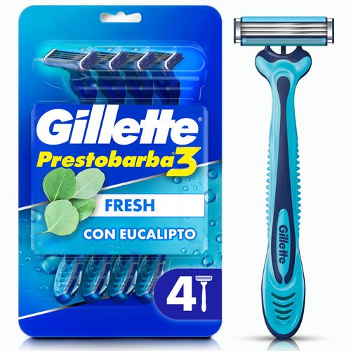 Máquina de afeitar prestobarba3 fresh con eucalipto