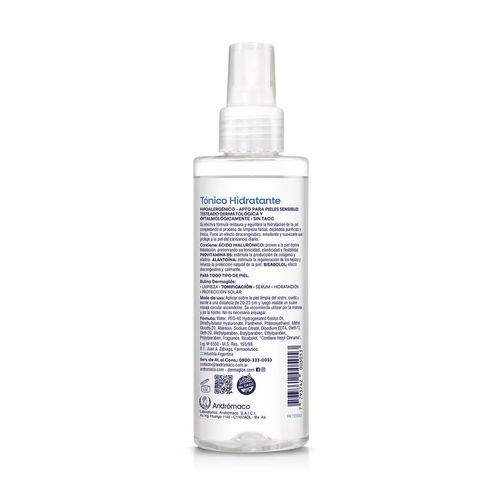 Tónico facial hidratante descongestivo 200 ml
