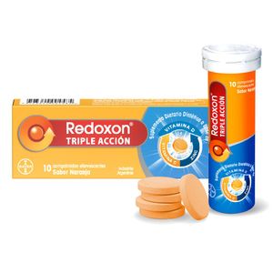 Suplemento triple acción con vitamina C D y Zinc (10 cmp rec)