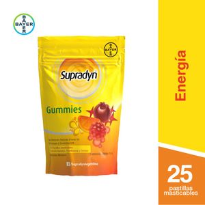 Multivitamínico base de vitaminas y coenzima Q10 (25 pastillas masticables)