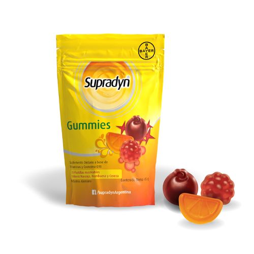 Multivitamínico base de vitaminas y coenzima Q10 (25 pastillas masticables)