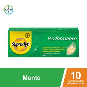 Suplemento Performance a base de vitaminas y magnesio (10 comp ef)