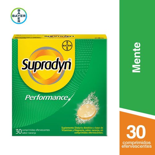 Suplemento Performance a base de vitaminas y magnesio (30 comp ef)