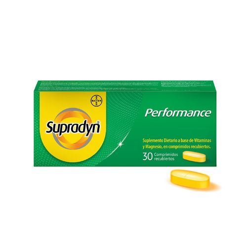 Suplemento Performance a base de vitaminas y magnesio (30 cmp rec)