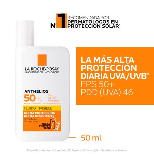 Anthelios uvmune 400 proctector solar Rostro 50+ fluido invisible 50ml