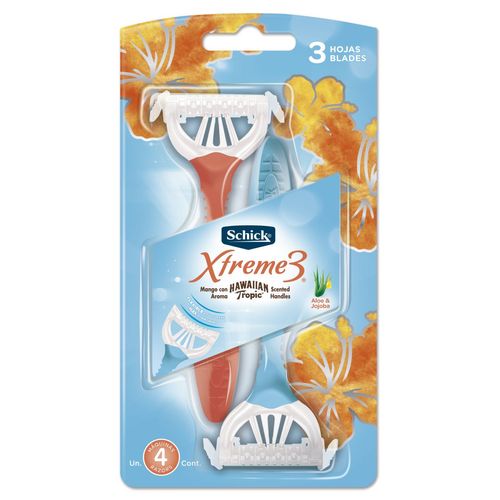 Máquina de afeitar xtreme3 woman piel delicada (4 unidades)