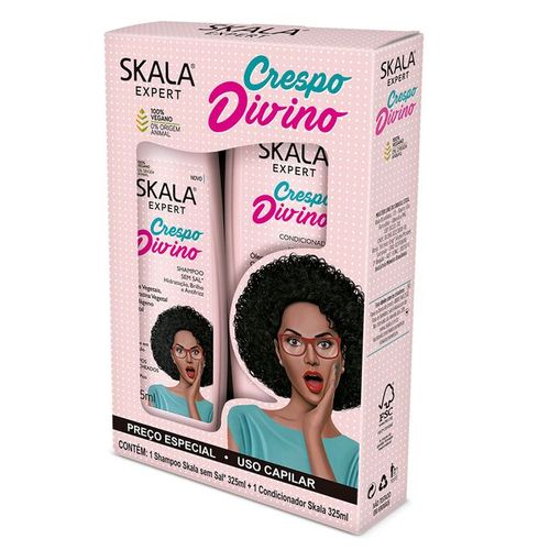 Kit crespo divino (shampoo 325 ml + acondicionador 325 ml)