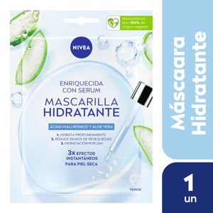 Mascarilla de papel hidratante con serum. para piel seca 1 ud