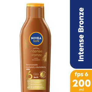 Bronceador solar en loción sun intense bronze fps6 200 ml