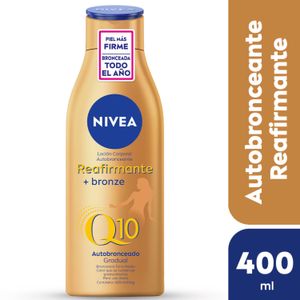 Loción corporal autobronceante + reafirmante q10 400 ml