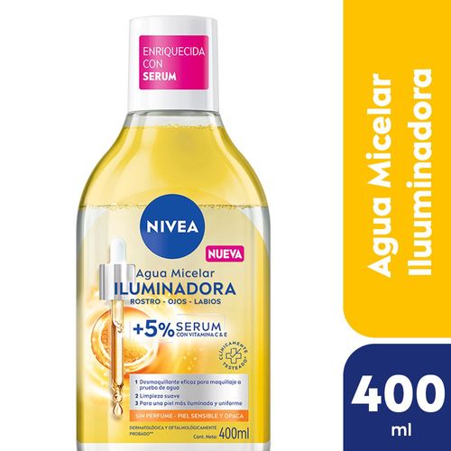 Agua micela iluminadora 400 ml