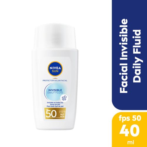 Protector solar facial invisible daily fluid fps50 40 ml