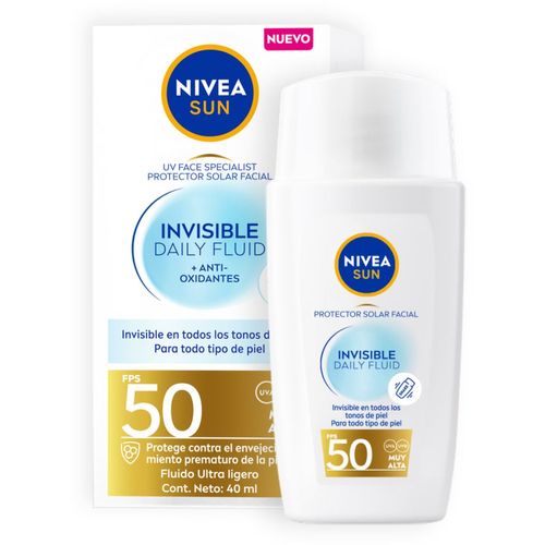 Protector solar facial invisible daily fluid fps50 40 ml